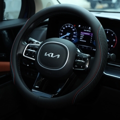 Bọc Vô Lăng CIND 8558 Size M Màu Đen Chỉ Đỏ Lam- Nhập Khẩu Chính Hãng