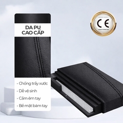 Bọc Vô Lăng CIND TP990 Size M Màu Đen Da PU Lõi TPE Chống Trượt Siêu Êm - Nhập Khẩu Chính Hãng