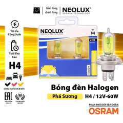 Combo 2 Bóng Đèn Halogen Phá Sương Mù OSRAM NEOLUX Dùng Cho Xe Ô Tô Xe Máy Chân H1 H4 H7 - Nhập Khẩu Chính Hãng