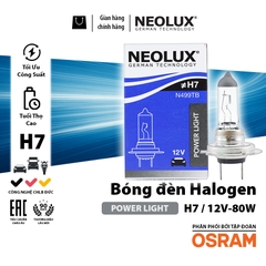 Bóng Đèn Halogen Power Light OSRAM NEOLUX Dùng Cho Xe Ô Tô Xe Máy Chân H1 H3 H4 H7