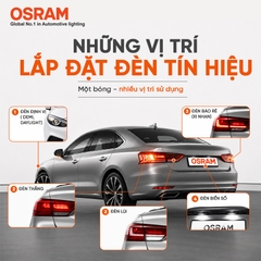 Combo 10 Bóng Đèn Ô Tô Tín Hiệu Xi Nhan 1 Tim Halogen OSRAM Original Dùng Cho Nhiều Dòng Xe Hơi Chân R10W 5008 12V 10W (Chân Thẳng)