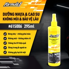 Dung Dịch Bảo Vệ Nhựa Táp Lô Khử Mùi FORMULA 1 615006 295ml Không Mùi Không Nhờn An Toàn Nội Ngoại Thất - Nhập Khẩu Chính Hãng