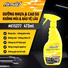 Dung Dịch Bảo Vệ Nhựa Táp Lô Khử Mùi FORMULA 1 615277 473ml Không Mùi Không Nhờn An Toàn Nội Ngoại Thất - Nhập Khẩu Chính Hãng