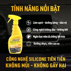 Dung Dịch Bảo Vệ Nhựa Táp Lô Khử Mùi FORMULA 1 615277 473ml Không Mùi Không Nhờn An Toàn Nội Ngoại Thất - Nhập Khẩu Chính Hãng