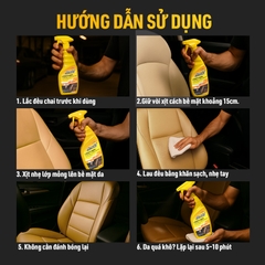Xịt Vệ Sinh Và Dưỡng Da Xe FORMULA 1 615163 473ml Ghế Da Mềm Mịn Tự Nhiên Không Bám Bụi - Nhập Khẩu Chính Hãng