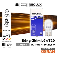 Combo 10 Bóng Đèn Chân Ghim T10 T15 T20 OSRAM NEOLUX Lắp Đèn Demi, Bóng Soi Biển Số Xe Ô Tô Xe Máy - Nhập Khẩu Chính Hãng