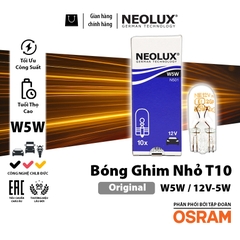 Combo 10 Bóng Đèn Chân Ghim T10 T15 T20 OSRAM NEOLUX Lắp Đèn Demi, Bóng Soi Biển Số Xe Ô Tô Xe Máy - Nhập Khẩu Chính Hãng
