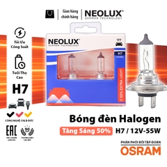 Combo 2 Bóng Đèn Halogen Tăng Sáng 50% OSRAM NEOLUX Dùng Cho Xe Ô Tô Xe Máy Chân H1 H4 H7 - Nhập Khẩu Chính Hãng
