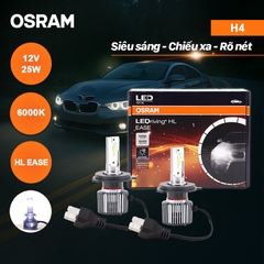 Combo 2 Bóng Đèn Led HL EASE OSRAM Dùng Cho Xe ô Tô Xe Máy Chân H1 H4 H7 H8 H11 H16 HB3 HB4 HIR2 - Nhập Khẩu Chính Hãng