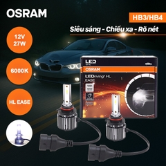 Combo 2 Bóng Đèn Led HL EASE OSRAM Dùng Cho Xe ô Tô Xe Máy Chân H1 H4 H7 H8 H11 H16 HB3 HB4 HIR2 - Nhập Khẩu Chính Hãng