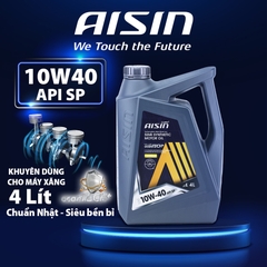 Dầu Nhớt Bán Tổng Hợp AISIN Econtech+ SP 10W40 4 Lít ESSNP1044P - Nhập Khẩu Chính Hãng