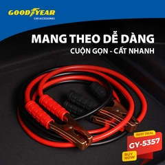 Dây Câu Bình Ắc Quy Lõi Đồng 400A Dài 3m GOODYEAR GY-5357 Kích Điện Cứu Hộ Ô tô