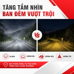 Đèn LED Trợ Sáng Bảng Chữ Nhật Viair 8 Bóng Vàng 12-30V (99x152mm)