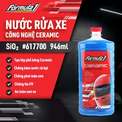 Dung Dịch Rửa Xe Ceramic SiO2 FORMULA 1 617700 946ml 2 Trong 1 Rửa & Phủ Bóng Chống Tia UV - Nhập Khẩu Chính Hãng