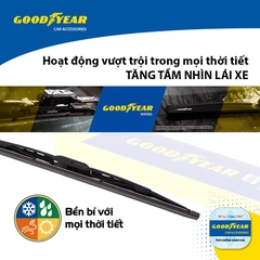 Gạt Mưa Gọng Sắt GOODYEAR Phù Hợp Nhiều Dòng Xe Thông Dụng - Nhập Khẩu Chính Hãng