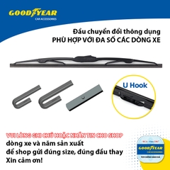 Gạt Mưa Gọng Sắt GOODYEAR Phù Hợp Nhiều Dòng Xe Thông Dụng - Nhập Khẩu Chính Hãng