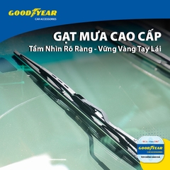 Gạt Mưa Gọng Sắt GOODYEAR Phù Hợp Nhiều Dòng Xe Thông Dụng - Nhập Khẩu Chính Hãng