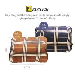 Gối Tựa Đầu Cao Su Non FOCUS Bur FG-TM04-B Màu Lam - Nhập Khẩu Chính Hãng