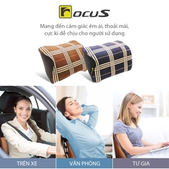 Gối Tựa Đầu Cao Su Non FOCUS Bur FG-TM04-B Màu Lam - Nhập Khẩu Chính Hãng
