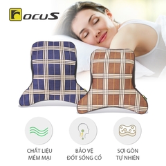 Gối Tựa Đầu Cao Su Non FOCUS Bur FG-JM01-B Màu Lam - Nhập Khẩu Chính Hãng