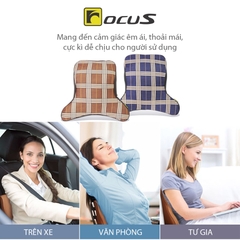 Gối Tựa Đầu Cao Su Non FOCUS Bur FG-JM01-B Màu Lam - Nhập Khẩu Chính Hãng
