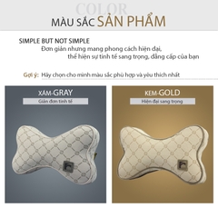 Gối Tựa Đầu Cao Su Non FOCUS Gu F-TM01F-A Màu Kem - Nhập Khẩu Chính Hãng