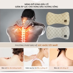 Gối Tựa Đầu Cao Su Non FOCUS Gu F-TM02F-A Màu Kem - Nhập Khẩu Chính Hãng
