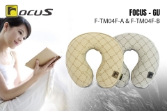 Gối Tựa Đầu Chữ U Cao Su Non FOCUS Gu F-UM01F-B Màu Xám - Nhập Khẩu Chính Hãng