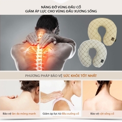 Gối Tựa Đầu Chữ U Cao Su Non FOCUS Gu F-UM01F-B Màu Xám - Nhập Khẩu Chính Hãng