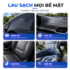 Khăn Microfiber Đa Năng CIND 30x40cm Màu Xanh/Xám