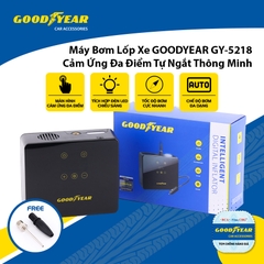 Máy Bơm Lốp Xe GOODYEAR GY-5218 Cảm Ứng Đa Điểm Tự Ngắt Thông Minh - Nhập Khẩu Chính Hãng