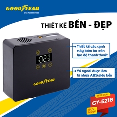 Máy Bơm Lốp Xe GOODYEAR GY-5218 Cảm Ứng Đa Điểm Tự Ngắt Thông Minh - Nhập Khẩu Chính Hãng