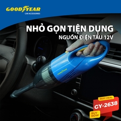 Máy Hút Bụi Cầm Tay Chuyên Dụng GOODYEAR GY-2638 Mini Lực Hút Mạnh Mẽ