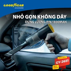 Máy Hút Kiêm Thổi Bụi Cầm Tay GOODYEAR GY-2651 Siêu Mini Sạc Điện Thông Minh