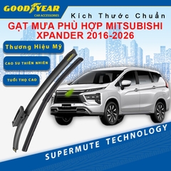Gạt Mưa Dùng Cho Dòng Xe Mitsubishi Xpander 2016-2026 GOODYEAR Siêu Êm Không Rít Size Chuẩn