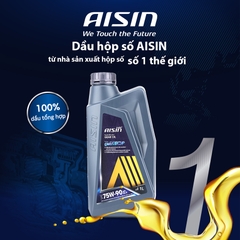 Nhớt Hộp Số AISIN Geartech+ GL-5 75W90 1 Lít GSL57591PB - Nhập Khẩu Chính Hãng