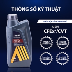 Nhớt Hộp Số Tự Động AISIN CFEx+ CVT 1 Lít CVTFP01PB - Nhập Khẩu Chính Hãng