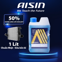 Nước Làm Mát Động Cơ Màu Xanh Dương AISIN Super Long Life Coolant 50% 1 Lít SCPM50A1LB - Nhập Khẩu Chính Hãng