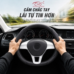 Ốp Bọc Vô Lăng CIND Da Nappa Cao Cấp Mỏng Nhẹ Chống Trượt Phù Hợp Nhiều Dòng Xe