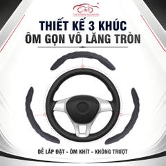 Miếng Ốp Bọc Vô Lăng Ô Tô CIND Da Nappa (Phiên Bản Nâng Cấp) Mềm Mại Êm Ái Mỏng Nhẹ Chống Trượt Phù Hợp Nhiều Dòng Xe