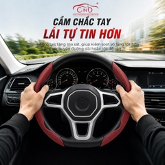 Ốp Bọc Vô Lăng CIND Da Nappa Cao Cấp Mỏng Nhẹ Chống Trượt Phù Hợp Nhiều Dòng Xe