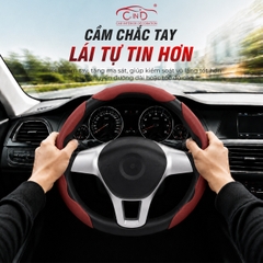 Ốp Bọc Vô Lăng CIND Da Nappa Cao Cấp Mỏng Nhẹ Chống Trượt Phù Hợp Nhiều Dòng Xe