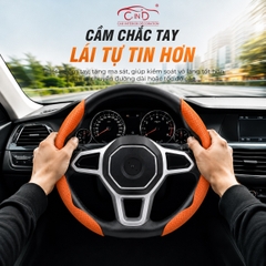 Ốp Bọc Vô Lăng CIND Da Nappa Cao Cấp Mỏng Nhẹ Chống Trượt Phù Hợp Nhiều Dòng Xe