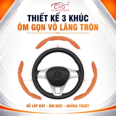 Miếng Ốp Bọc Vô Lăng Ô Tô CIND Da Nappa (Phiên Bản Nâng Cấp) Mềm Mại Êm Ái Mỏng Nhẹ Chống Trượt Phù Hợp Nhiều Dòng Xe