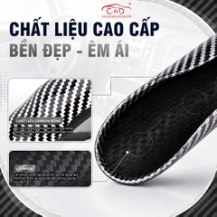 Ốp Bọc Vô Lăng CIND Carbon Bóng Thể Thao Mỏng Nhẹ Chống Trượt Phù Hợp Nhiều Dòng Xe