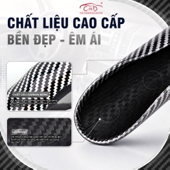 Miếng Ốp Bọc Vô Lăng Ô Tô CIND Carbon Bóng (Phiên Bản Nâng Cấp) Gợn Sóng Mỏng Nhẹ Chống Trơn Trượt Phù Hợp Nhiều Dòng Xe