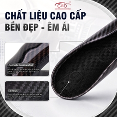 Ốp Bọc Vô Lăng CIND Carbon Bóng Thể Thao Mỏng Nhẹ Chống Trượt Phù Hợp Nhiều Dòng Xe