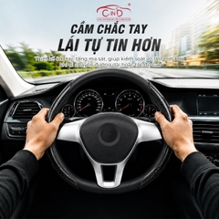 Ốp Bọc Vô Lăng CIND Carbon Bóng Thể Thao Mỏng Nhẹ Chống Trượt Phù Hợp Nhiều Dòng Xe