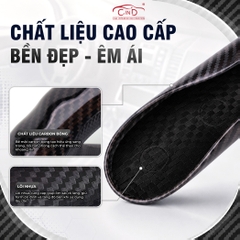 Miếng Ốp Bọc Vô Lăng Ô Tô CIND Carbon Bóng (Phiên Bản Nâng Cấp) Gợn Sóng Mỏng Nhẹ Chống Trơn Trượt Phù Hợp Nhiều Dòng Xe
