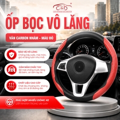 Ốp Bọc Vô Lăng CIND Carbon Nhám Thể Thao Mỏng Nhẹ Chống Trượt Phù Hợp Nhiều Dòng Xe